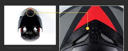 Novo capacete de moto Bluetooth para homens e mulheres, cobertura total, antiembaçante, capacete de moto integral