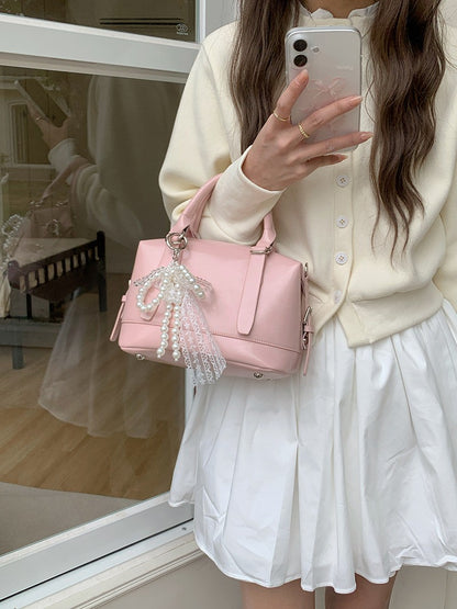 2025 new retro crossbody bag, shoulder bag, pillow bag, bowling bag, fashionable casual business daily commuting women's bag