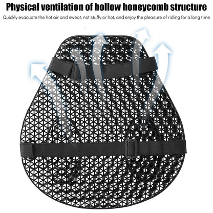 Almofada de Assento de Motocicleta Antiderrapante Estrutura de Malha 3D Respirável Macia e Confortável Proteção Solar Acessórios para Motocicleta