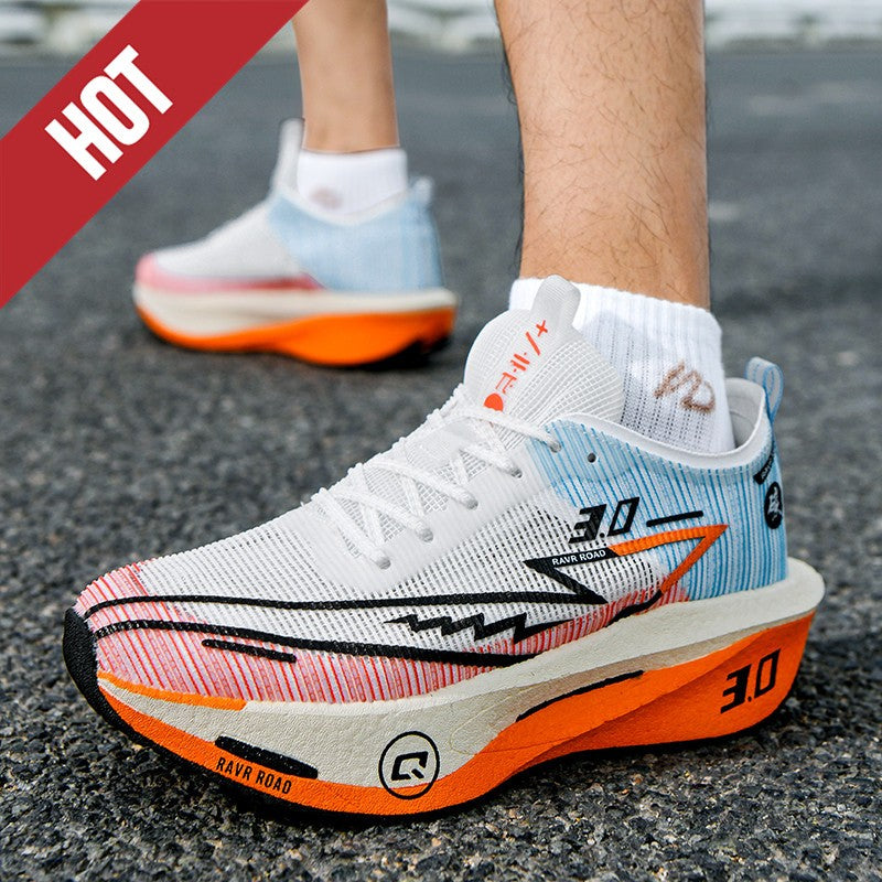 NEW Running Shoes Men Sports Marathon Carbon Plate Breathable Lightweight Women Comfortable Athletic Leisure Sneakers Footwear