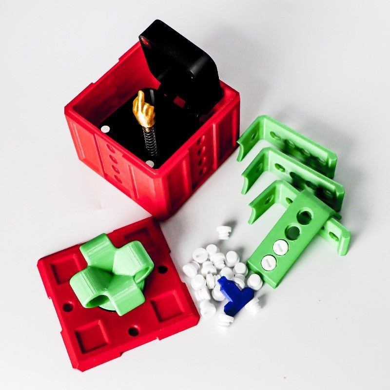Brinquedos de Surpresa Pop-Up de Rosca Brinquedos de Impressora 3D Caixa de Dedo do Meio Esculturas e Estatuetas de Brincadeira Decorações de Caixa de Presente Impressas
