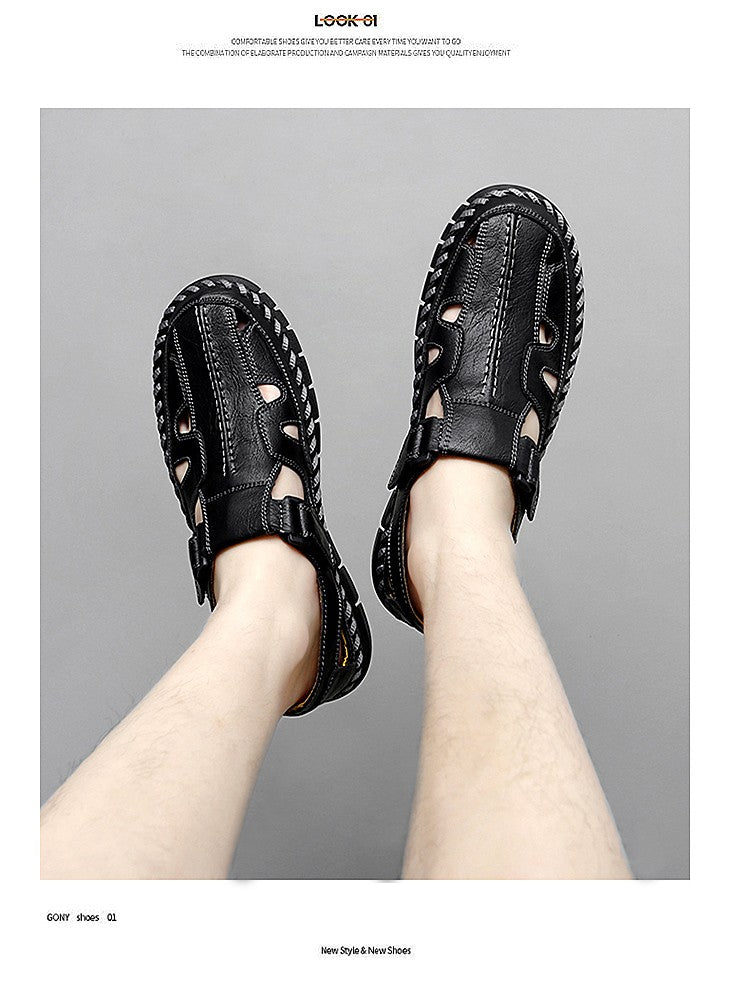 Handmade Men's Shoes Outdoor Shoe Men Casual Men Shoes Breathable Suede Leather Shoe Anti-Skid Walking Shoe Hot Sale Footwear