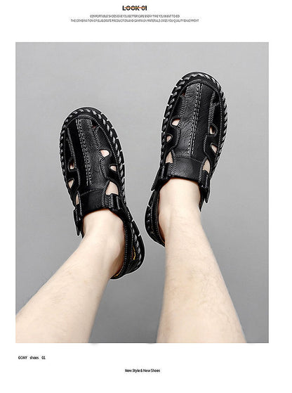 Handmade Men's Shoes Outdoor Shoe Men Casual Men Shoes Breathable Suede Leather Shoe Anti-Skid Walking Shoe Hot Sale Footwear