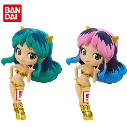 Bandai Genuíno Qposket Urusei Yatsura Anime Figure Lum Action Figure Brinquedos para Meninos Meninas Crianças Presentes Modelo Colecionável Ornamentos