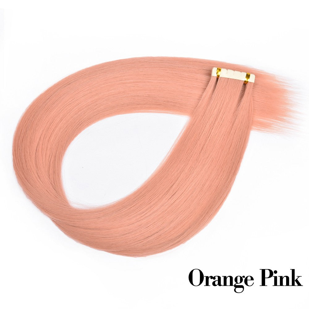 Fita Adesiva Reta para Extensões de Cabelo, Extensões de Cabelo Natural, Fita Adesiva Mini, Invisível, Sem Costura, Loira, Sedosa, Natural para Mulheres