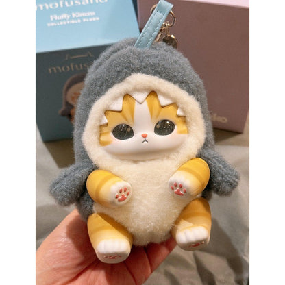 In Stock 100% Original Mofusand Cat Series Blind Box Shark Cat Surprised Box Toy Ornaments Mofusand Blind Box Plush Keychain