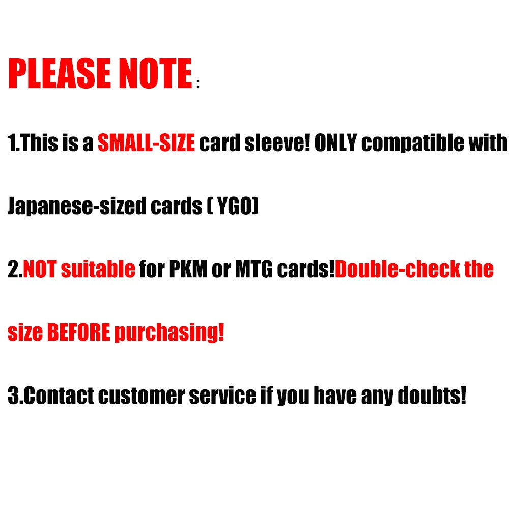 62x89mm 100PCS/Conjunto Protetores de Carta Sólidos Foscos Carregamento Superior para Cartas de Trading (Tamanho Japonês) para YGO