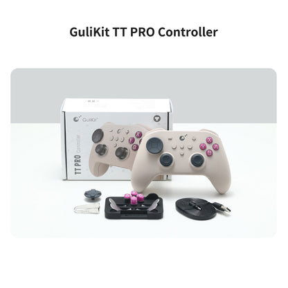 GuliKit TT Max Wireless Controller for Nintendo Switch 1/2 with Tension Adjustable TMR Joysticks for Windows Android iOS