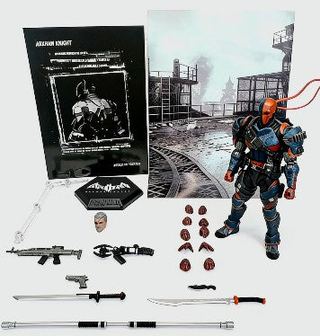EM ESTOQUE LPZZ Deathstrok Figura U-P-Finegures Arkham Knight V8.04 Terno Bonecos de Ação Batman Estatueta 1/12 Coleção DC Brinquedo