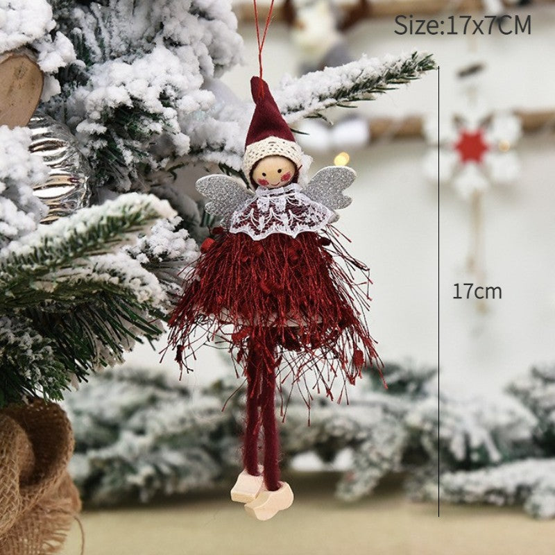 New Year 2024 Christmas Angel Dolls Xmas Tree Pendant Ornaments Navidad 2022 Christmas Decoration for Home Natal Gifts Noel Deco