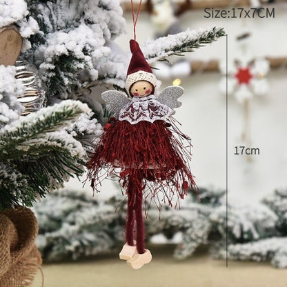 New Year 2024 Christmas Angel Dolls Xmas Tree Pendant Ornaments Navidad 2022 Christmas Decoration for Home Natal Gifts Noel Deco