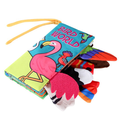 Baby Cloth Book Baby Toys 0-3 Year Old Infant Early Education Toys 6 Pages Cloth Book