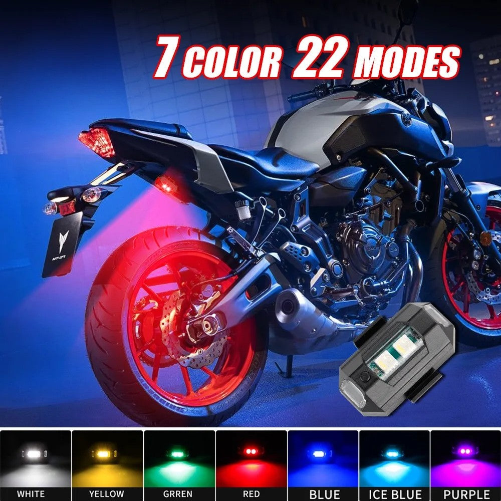 Luzes de Moto Drone Strobe Light USB LED Anticolisão Bicicleta Aeronave Voo Noturno Mini Luz de Sinalização de Aviso Piscante