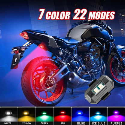Luzes de Moto Drone Strobe Light USB LED Anticolisão Bicicleta Aeronave Voo Noturno Mini Luz de Sinalização de Aviso Piscante