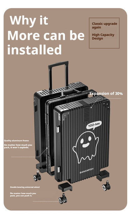 2025 New Suitcase ABS Durable Large Capacity Suitcase 20/22/24/26/28-inch Men's Carry-on Roller Suitcase Travel Check-in Case