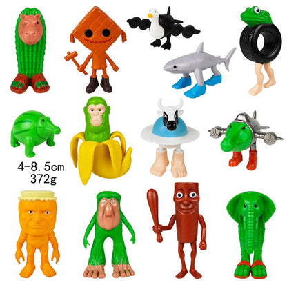 Boneco de brinquedo italiano Brainrot Tung Sahur Tralalero Tralala Figuras Bombardino Crocodilo Shimpanzini Bananini Decoração de modelo Boneca Presente