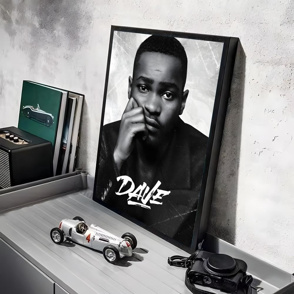 Rap D_Dave Album Painting Calligraphy Linen Canvas Poster Wall Prints for Living Room Bedroom Office Home Decoration