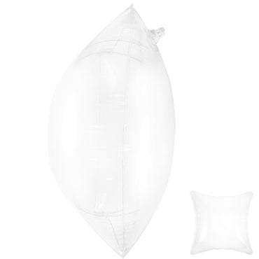 Clear Inflatable Pillow For Outdoor Cushion Air Valve Foldable Portable PVC Transparent Inserts Stuffer Sofa Throw Travel