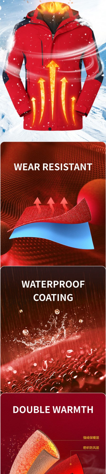 Customized Windbreaker printing free logo image picture thick fleece lined jackets outdoor sportswear windproof coat team clothi