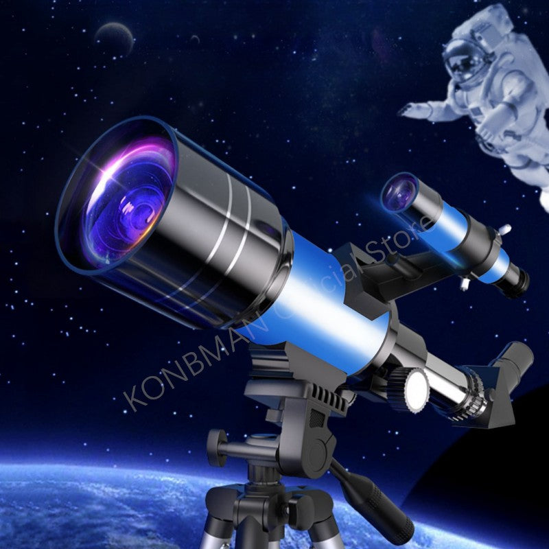 Telescópio Refrator de Abertura de 70 mm para Adultos e Crianças Telescópio Portátil para Iniciantes em Astronomia Telescópio de Viagem