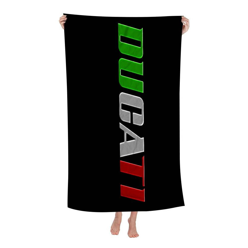 Ducati Motorcycle LOGO Beach Towel For Kids Personalized Bath Towel Pool Towel Vacation Gift Picnic Towel Party Gift