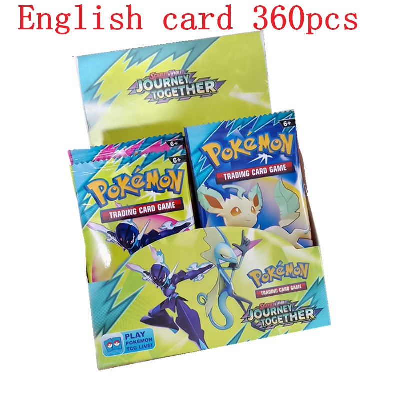 360 Cartas Pokémon em Inglês, Espanhol, Francês - Evoluções Prismáticas, Faíscas Efervescentes, Escarlate e Violeta 151, Booster Pokémon, Cartas de Batalha