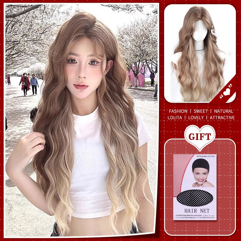 Peruca Sintética Lolita Curta Cacheada 12 Polegadas Doce E Adorável Dourado-Branco Natural Fofa Cabelo Ondulado Cosplay Peruca De Cabeça Cheia Para