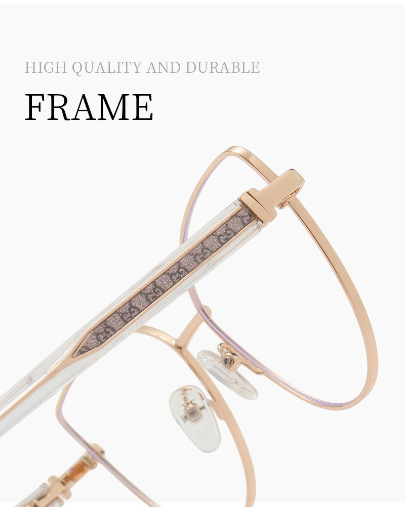 VICKY New Personalized Simple Cat's Eye Fashion Design Women's Anti-Blue Light Reading Glasses Customizable Prescription 78001