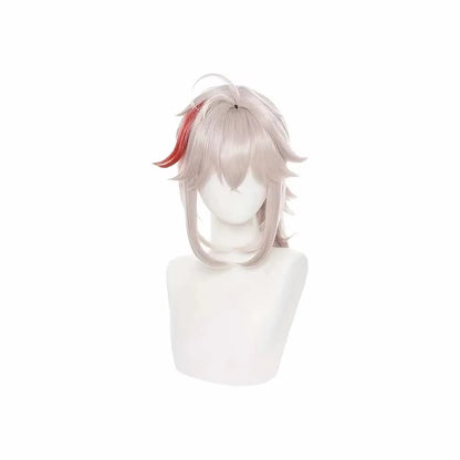 Anime Cosplay Peruca Kaedehara Kazuha com Rabo de Cavalo Cabelo Sintético Peluca para Frieren Festival Halloween Adereços