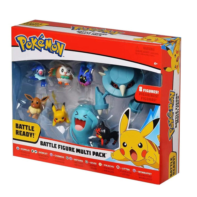 Pokémon Bonecos de Batalha Definitivos Pikachu Bulbasaur Eevee Pocket Monsters Boneco de Batalha Anime Action Figure Modelo Terno Brinquedos Presentes