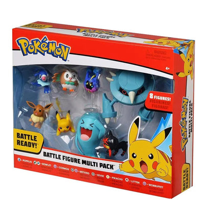 Pokémon Bonecos de Batalha Definitivos Pikachu Bulbasaur Eevee Pocket Monsters Boneco de Batalha Anime Action Figure Modelo Terno Brinquedos Presentes