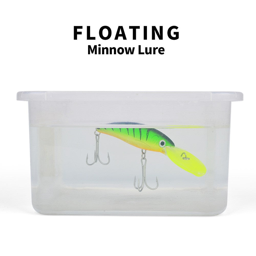 Isca Artificial Flutuante Minnow 32g 50g 75g Isca de Pesca Longa Arremesso Água Salgada Robalo Iscas Duras Minnow para Pesca de Robalo