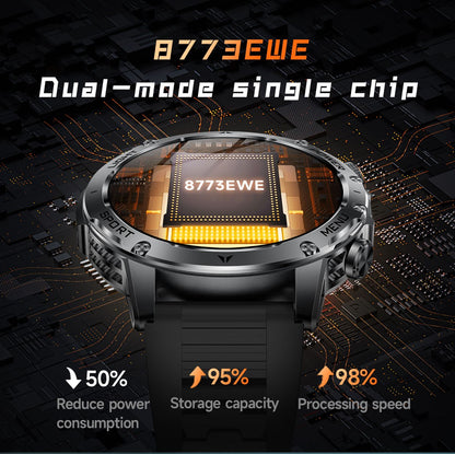 2025 T-REX3 1000mAh Grande Bateria Durável Relógio Inteligente Adulto GPS Lanterna Forte 10ATM À Prova D'água Chamada BT Smartwatch Esportivo Masculino