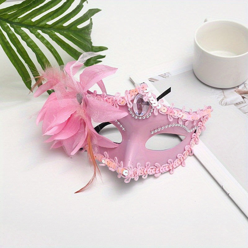1pc Elevate Your Look with A Stunning Lily Masquerade Mask for Your Next Party or Prom!