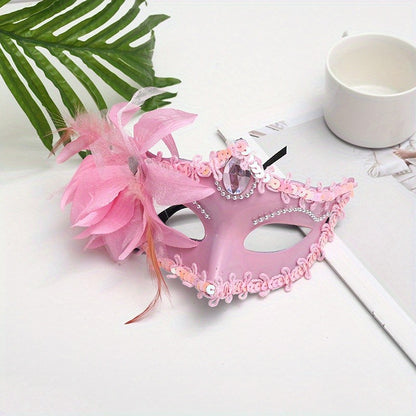 1pc Elevate Your Look with A Stunning Lily Masquerade Mask for Your Next Party or Prom!