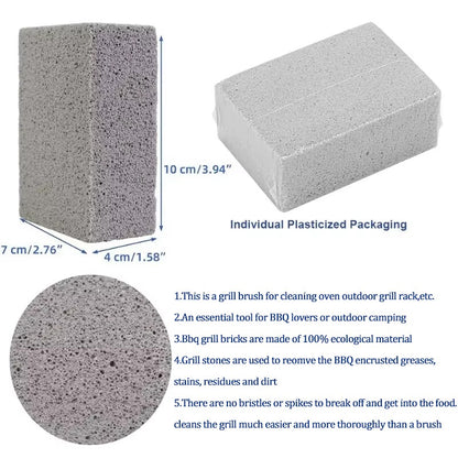FAIS DU BBQ Grill Cleaning Brick Block Grill Stone Racks Stains Grease Cleaner BBQ Tools For Kitchen Gadgets Cleaning Brush