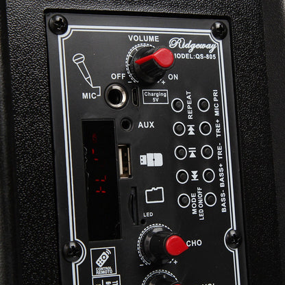 Caixa de Som Portátil Bluetooth Sem Fio 3000 Watts para Festas com Microfone e Controle Remoto, Subwoofer de 8 polegadas, Áudio Grande de Alta Qualidade