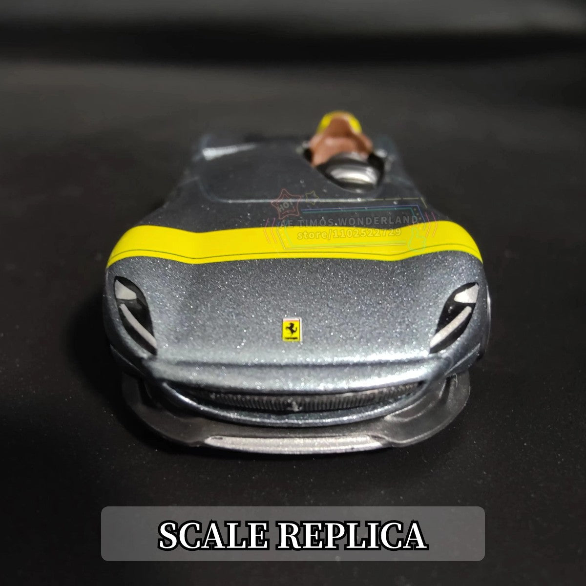 1/64 Ferrari Monza SP1 Replica Mini Car Model Scale Miniature Art Diecast Vehicle Figure Collection Hobby Lifestyle Kid Gift Toy