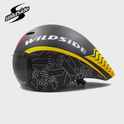 TT Óculos de Lente de Capacete de Ciclismo Capacete de Bicicleta de Estrada Aero Triathlon Tri Capacete de Ciclismo de Corrida de Contrarrelógio Masculino Acessórios de Casco Ciclismo