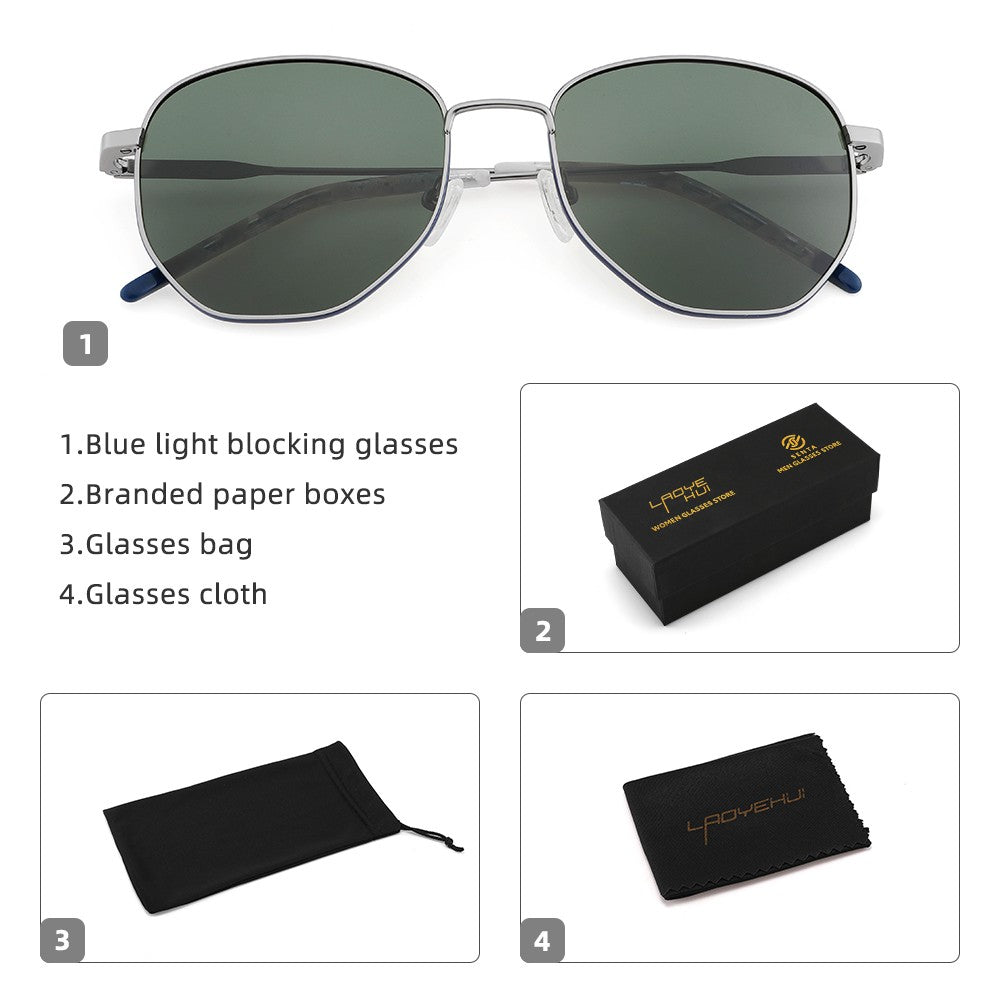 Square Polarized Sunglasses for Women Men Small Hexagonal Polygon Polarized Lens Trendy Sun Glasses Classic Shades UV400 Protect