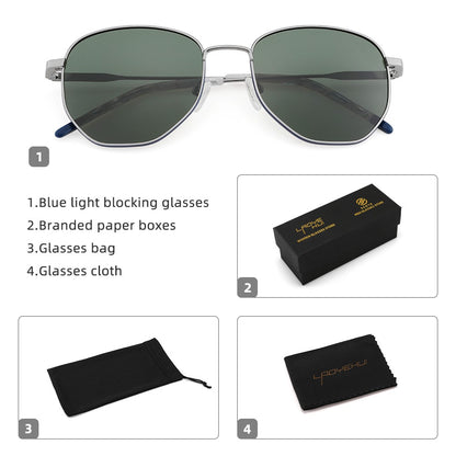 Square Polarized Sunglasses for Women Men Small Hexagonal Polygon Polarized Lens Trendy Sun Glasses Classic Shades UV400 Protect