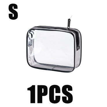 1/3pc Travel Organizer Bath Toiletry Wash Storage Bag Multifunction Large Capacity Waterproof Transparent With Zipper Women Gift