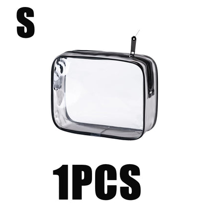 1/3pc Travel Organizer Bath Toiletry Wash Storage Bag Multifunction Large Capacity Waterproof Transparent With Zipper Women Gift