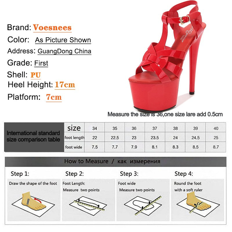 7Inches 17cm Beige Club High Heels Starry Sky Platform Party Pole Dance Women Sandals High-heeled Sandals Gothic Fetish Pumps