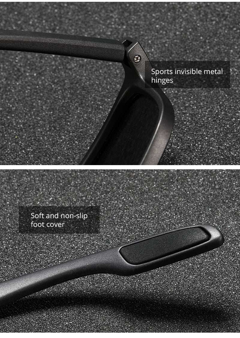 KDEAM Rectangular Ultra Light TR90 Sunglasses Men Polarized Wholesale