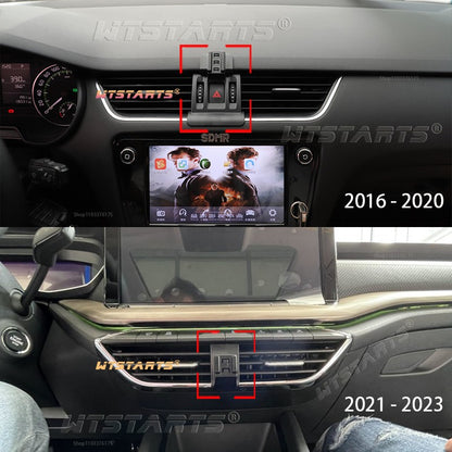 Para Skoda Octavia/PRO 2016-2023 Suporte de Celular Ajustável para Carro Suporte Móvel Gravidade GPS Rotativo Acessórios de Navegação