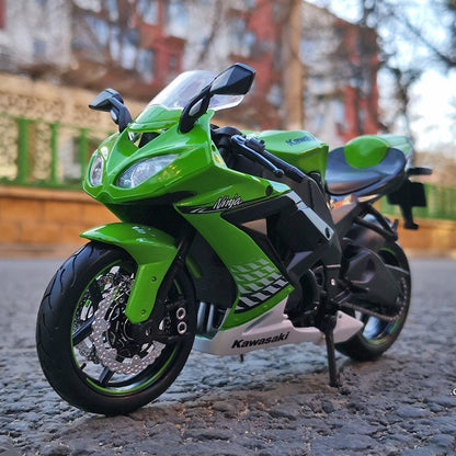 Maisto 1:12 Kawasaki Ninja ZX-10R Liga Modelo de Moto Simulação Diecast Metal Escala Modelo de Moto Brinquedo Infantil Presentes