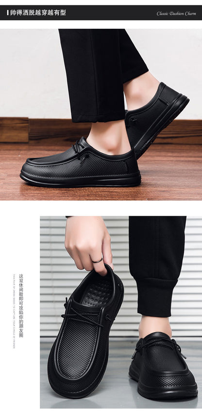 Hotel Chef Shoes Four Season soft sole Anti-skid Oil-proof Men Plus Size Kitchen work shoes Garden Shoes Labor Shoe Fishing Shoe