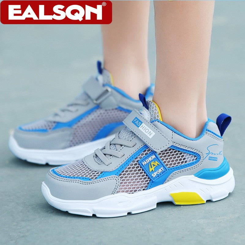 4 Color Kids' Breathable Mesh Sneakers Non-Slip School Sports Shoes for Boys Girls Lightweight Casual Walking Shoes
