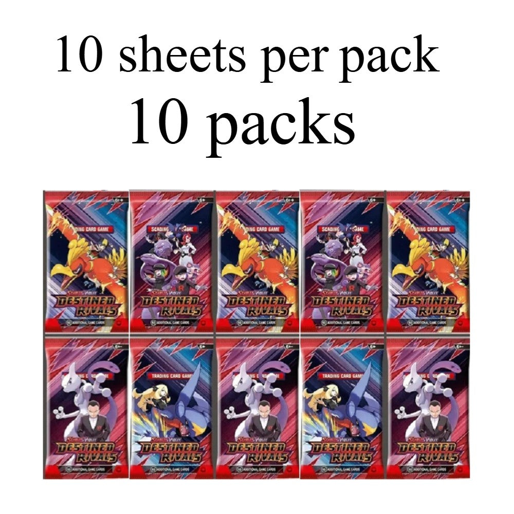 Novos jogos 4-36Pacote de Cartas Pokémon em Inglês Caixa de Booster Black Bolt White Flare Cartas de Batalha Pokémon Troca de Jogo Presente